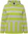 Ulla Popken Mixed Stripe Long Sleeve Hoodie Apple Green - Puloveri & dukserice - 