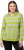 Ulla Popken Mixed Stripe Long Sleeve Hoodie Apple Green - Puloveri & dukserice - 