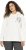 Ulla Popken Face Graphic Long Sleeve Hoodie Off-White - Puloveri & dukserice - 