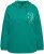 Ulla Popken Face Graphic Long Sleeve Hoodie Emerald Green - Puloveri & dukserice - 