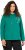 Ulla Popken Face Graphic Long Sleeve Hoodie Emerald Green - Puloveri & dukserice - 