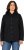 Ulla Popken Cable Knit Long Sleeve Hoodie Black - Puloveri & dukserice - 