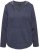 Ulla Popken Open Edged Long Sleeve V-Neck Hoodie Navy - Puloveri & dukserice - 