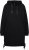 Ulla Popken Longline Lace Up Hoodie Black - Puloveri & dukserice - 