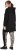Ulla Popken Longline Lace Up Hoodie Black - Puloveri & dukserice - 