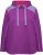 Ulla Popken Waffle Pique Contrast Color Hoodie Dark Purple - Puloveri & dukserice - 