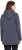 Ulla Popken Lettering GLOWING Hoodie Asphalt Grey - Tiskana majica za žene - 