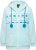 Ulla Popken Plush Alpine Striped Motif Loungewear Hoodie Baby Blue - Puloveri & dukserice - 