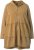 Ulla Popken Tiered Flounce Panel Zip Up Hoodie Mocha Brown - Puloveri & dukserice - 