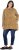 Ulla Popken Tiered Flounce Panel Zip Up Hoodie Mocha Brown - Puloveri & dukserice - 