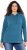 Ulla Popken Rhinestone Drawstring Moon Wash Hoodie Teal - Puloveri & dukserice - 