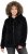 Ulla Popken Teddy Fleece Zip-Up Hoodie Black - Puloveri & dukserice - 