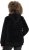 Ulla Popken Teddy Fleece Zip-Up Hoodie Black - Puloveri & dukserice - 