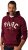 JP1880 Hoodie with Embroidery Aubergine - Puloveri & dukserice - Muške Puloveri & dukserice veliki brojevi