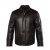 JP1880 Leather Jacket Soft Lamb Nappa Dark Brown - Jakne - Muške Jakne Veliki Brojevi