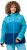 Ulla Popken HYPRAR Colorblock Fully Lined Ski Jacket Bright Turquoise - Jakne - 