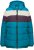 Ulla Popken HYPRAR Striped Triple Function Fully Lined Quilted Jacket Dark Petrol - Jakne - 