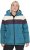 Ulla Popken HYPRAR Striped Triple Function Fully Lined Quilted Jacket Dark Petrol - Jakne - 