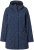 Ulla Popken Raindrop Print Longline Waterproof Jacket Navy - Jakne - 