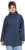 Ulla Popken Raindrop Print Longline Waterproof Jacket Navy - Jakne - 