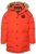 JP1880 Parka Quilted Faux Fur Hood Red - Jakne - Muške Jakne Veliki Brojevi