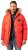 JP1880 Parka Quilted Faux Fur Hood Red - Jakne - Muške Jakne Veliki Brojevi