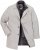 JP1880 Wool Blend Coat with Nylon Insert Grey - Jakne - Muške Jakne Veliki Brojevi