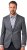 JP1880 Jacket Business Donegal Graphite Grey - Jakne - Muške Jakne Veliki Brojevi
