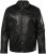 JP1880 Leather Jacket Finest Lamb Nappa Black - Jakne - Muške Jakne Veliki Brojevi