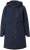 Ulla Popken Hooded with Zippered Pockets and Zippered Side Slits Jacket Navy - Jakne - 