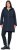Ulla Popken Hooded with Zippered Pockets and Zippered Side Slits Jacket Navy - Jakne - 