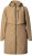 Ulla Popken Hooded with Zippered Pockets and Zippered Side Slits Jacket Mocha - Jakne - 