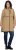 Ulla Popken Hooded with Zippered Pockets and Zippered Side Slits Jacket Mocha - Jakne - 