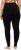 Ulla Popken Basic Stretch Knit Ankle Length Leggings Black - Traperice & Hlače u Velikim Veličinama – Plus Size - 