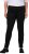 Ulla Popken Denim Look All Elastic Pocket Sienna Jeggings Black - Traperice & Hlače u Velikim Veličinama – Plus Size - 