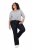 Ulla Popken Marie Fit Bootcut Stretch Jeans Dark Blue Denim - Ulla Popken - Ulla Popken Plus-Size Odjeća