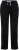 Ulla Popken Side Stripe Adjustable Drawstring Waist Joggers Black - Traperice & Hlače u Velikim Veličinama – Plus Size - 