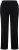 Ulla Popken Side Stripe Adjustable Drawstring Waist Joggers Black - Traperice & Hlače u Velikim Veličinama – Plus Size - 