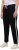 Ulla Popken Side Stripe Adjustable Drawstring Waist Joggers Black - Traperice & Hlače u Velikim Veličinama – Plus Size - 