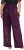 Ulla Popken Wide Leg Sequined Pants Mulberry - Traperice & Hlače u Velikim Veličinama – Plus Size - 