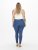 Only Carmakoma Thunder Life Skinny Fit Jeans Blue Denim - Traperice & Hlače u Velikim Veličinama – Plus Size - 