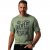 JP1880 T-Shirt Short Sleeve Chest Print Eucalyptus Green - Majice Kratkih Rukava - Muške Majice Kratkih Rukava Veliki Brojevi 