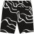 JP1880 Bermuda Shorts Soft Viscose All-over Print Black - Kratke hlače - Muške Kratke Hlače Veliki Brojevi 