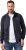 JP1880 Soft Goatskin Suede Leather Jacket Navy - Kožne jakne - Kožne jakne u velikim veličinama