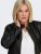 Only Carmakoma Robber Leather Jacket Black - Kožne jakne - 