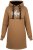Nora Mikken KADRI WHITE Long Hoodie Camel - Puloveri & dukserice - 