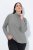Ulla Popken Basic Long Sleeve Slim Fit Turtleneck Light Grey Melange - Puloveri & dukserice - Udobne dukserice, hoodice i pletenina