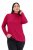 Ulla Popken Basic Long Sleeve Slim Fit Turtleneck Red - Puloveri & dukserice - Udobne dukserice, hoodice i pletenina