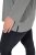 Ulla Popken Back To Basics V-Neck Relaxed Fit Cotton Tee Light Grey Melange - Majice - Ženske majice kratkih rukava