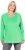 Ulla Popken Back To Basics V-Neck Relaxed Fit Cotton Tee Mint Green - Majice - 